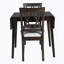 Ensemble de table de salle à manger 3 pièces exquis pour des espaces de salle à manger harmonieux, idéal pour les petites occasions formelles-1426389507