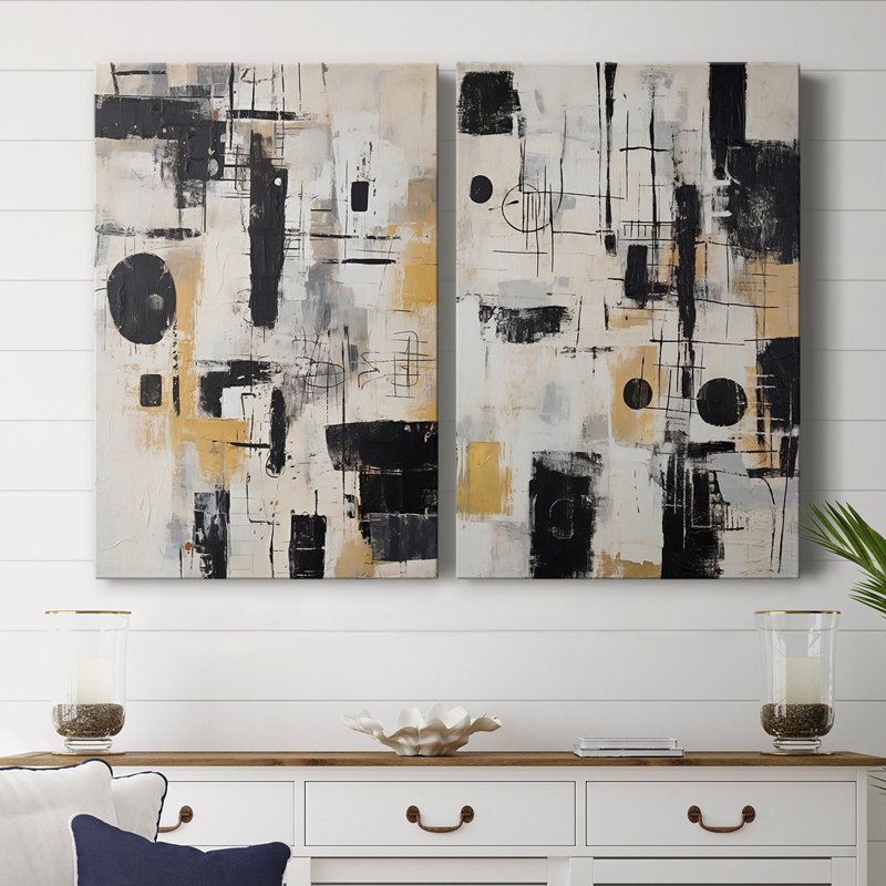 ABSTRACT Series CCCLXXXVII-Premium Gallery Wrapped Canvas -Ready to Hang, 12" H x 16" W