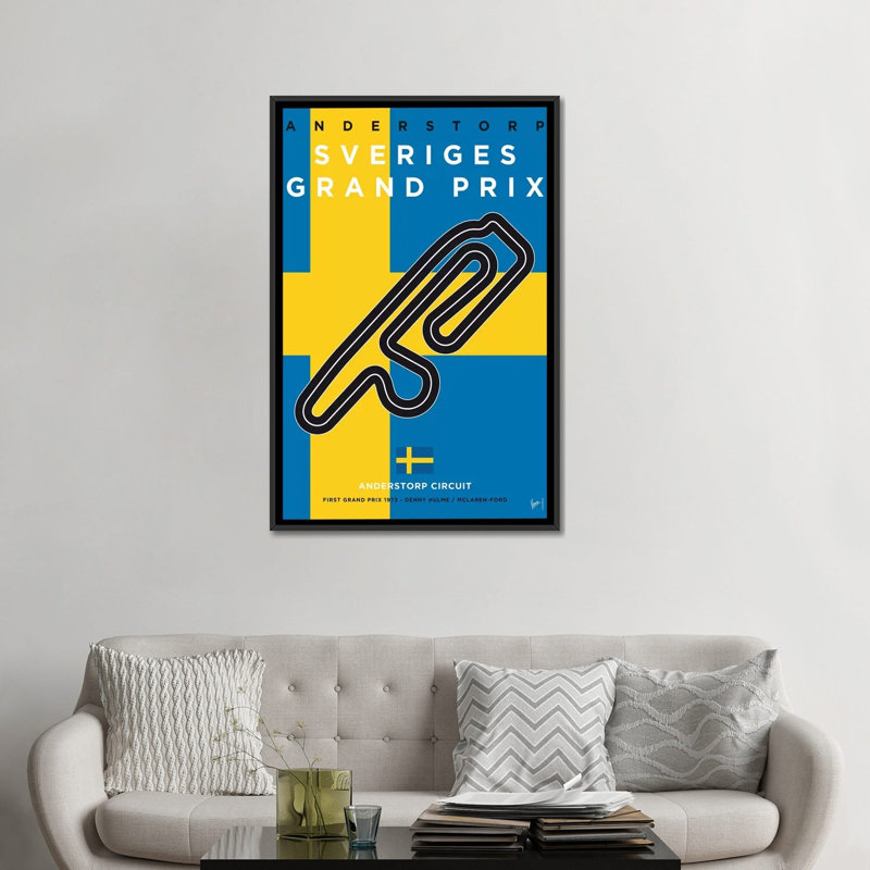 Impression sur toile, "Minimal Movie", H 26 po x l 18 po x P 1,5 po, Toile avec cadre noir, Pas de tapis