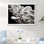 «Black and White Anemone Reef - Coastal Coral Under Water», reproduction sur toile encadrée