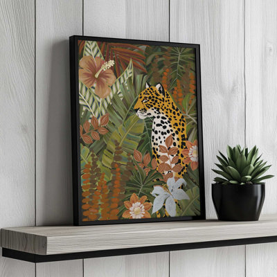 «Leopard in the Garden» par Cat Thurman Designs, reproduction d'art