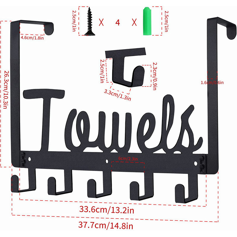 1 Wall Towel Rack