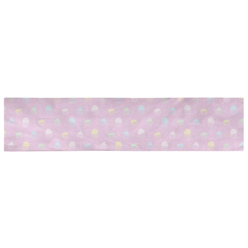 Chemin de table géométrique avicia, 90 po x 16 po, Polyester, Rose