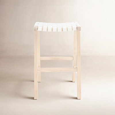 Alston Backless Leather Bar & Counter Stool