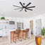 Ventilateur de plafond 66 pouces à profil bas en ABS avec lumières à intensité variable et télécommande, moteur CC réversible à 6 vitesses pour l'intérieur-1742893198-1742893199