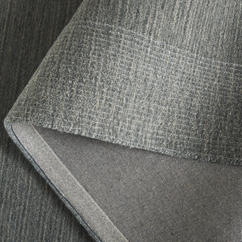 80% laine tissée à la main Metro 807; Tapis 20% coton sans motif, Rectangle de 5 pi x 8 pi
