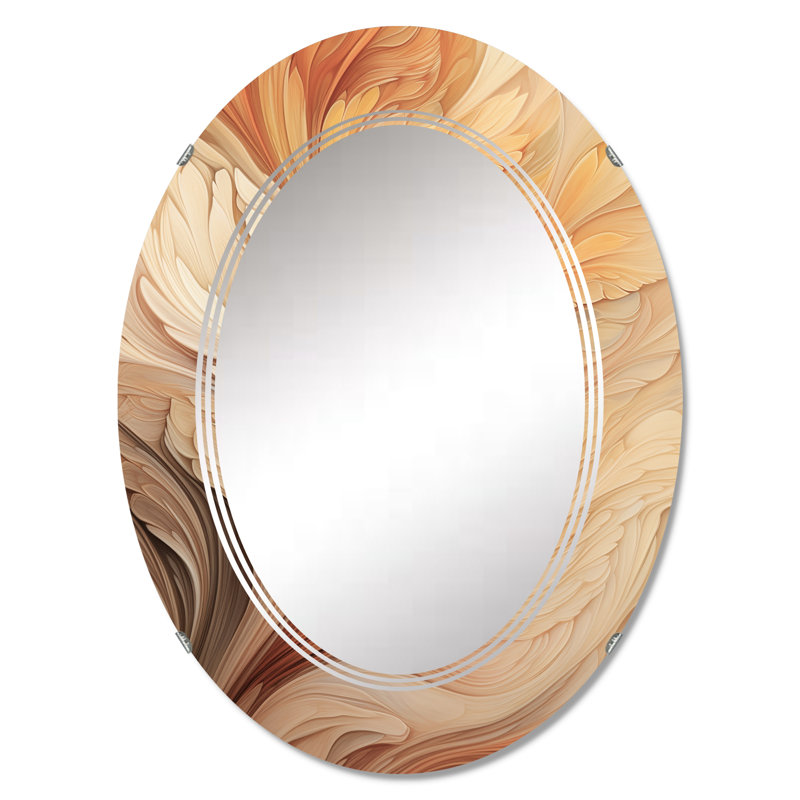Dilton - Miroir mural moderne ovale, 36 po x 24 po