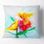 Oreiller imprimé floral jaune nature morte gerbera-29600932-29600936