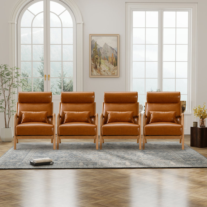 Ensemble de 4 chaises d'appoint Osias