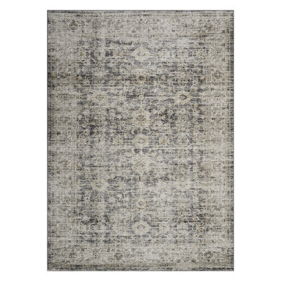 Tapis floral rétro en coton lavable antidérapant - parfait pour le salon, la chambre à coucher, la salle de bain, la cuisine, le vestibule, le bureau