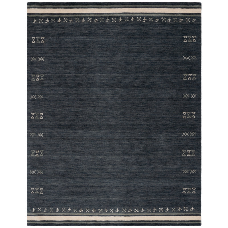 Himalaya Area Rug In Charcoal, Rectangle 8' x 10'