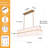 Ajanee 5 Light Linear Square/rectangle Chandelier With White Fabric Hardback Shade - 11.02'' H X 39.37' W-485203006