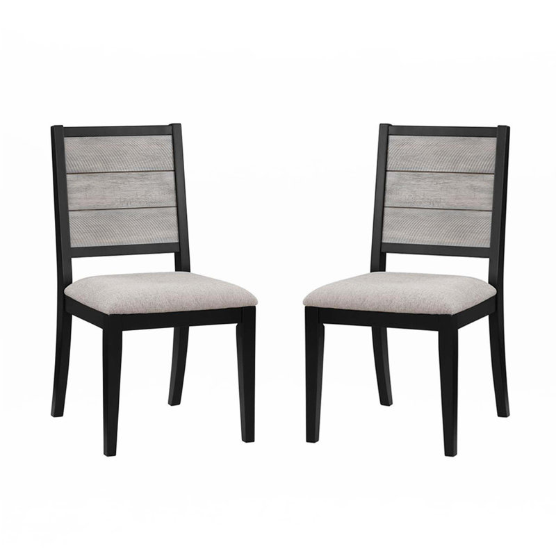 Ensemble de 2 chaises de salle à manger avec siège rembourré