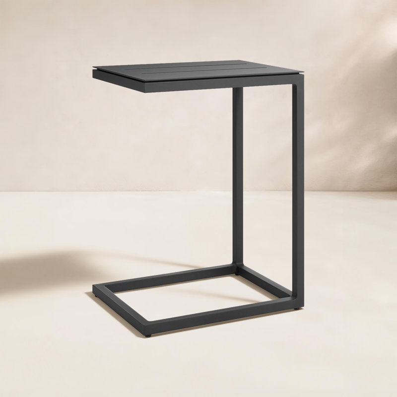 Skiff Outdoor Side Table, Carbon