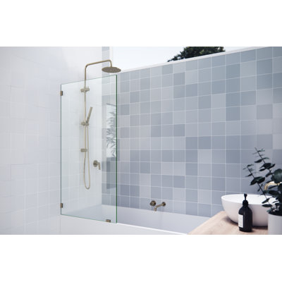Panneau de salle de bain fixe simple sans cadre 30,5 po x 58,25 po Vela