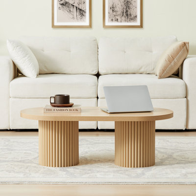 39.38'' W Oval Single Coffee Table