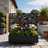 Metal Planter Box with Trellis and Wheels-1792268852