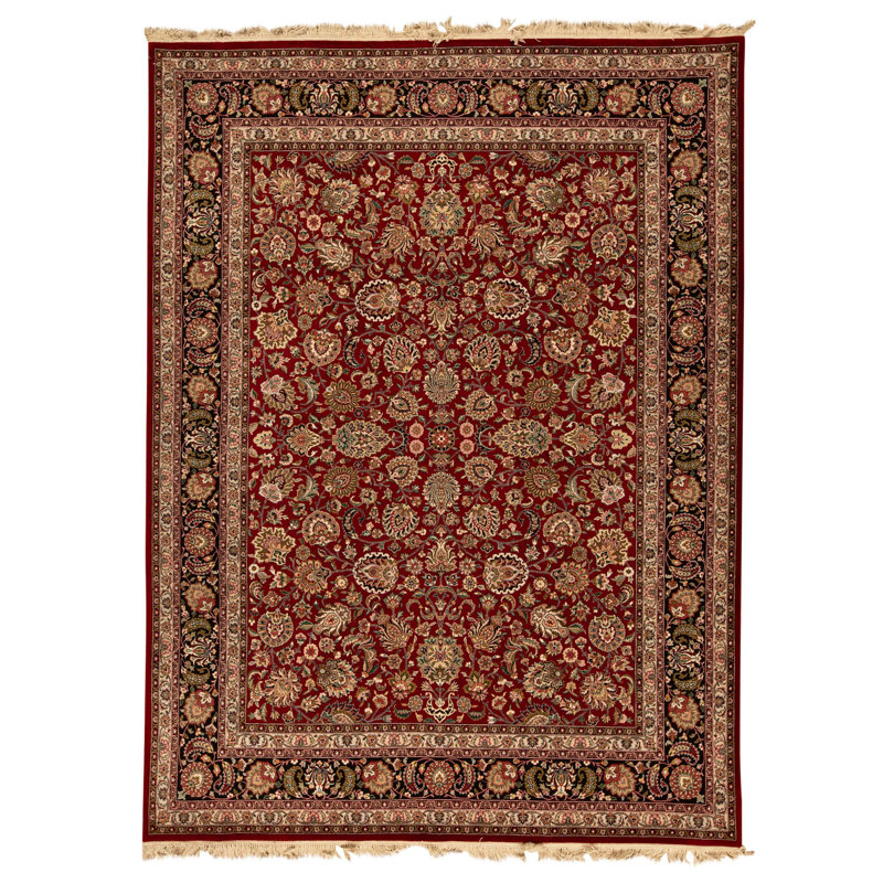 High-Quality Hand-Knotted Red Area Rug