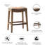 Fascinant tabouret de comptoir avec tête de clou en cuivre