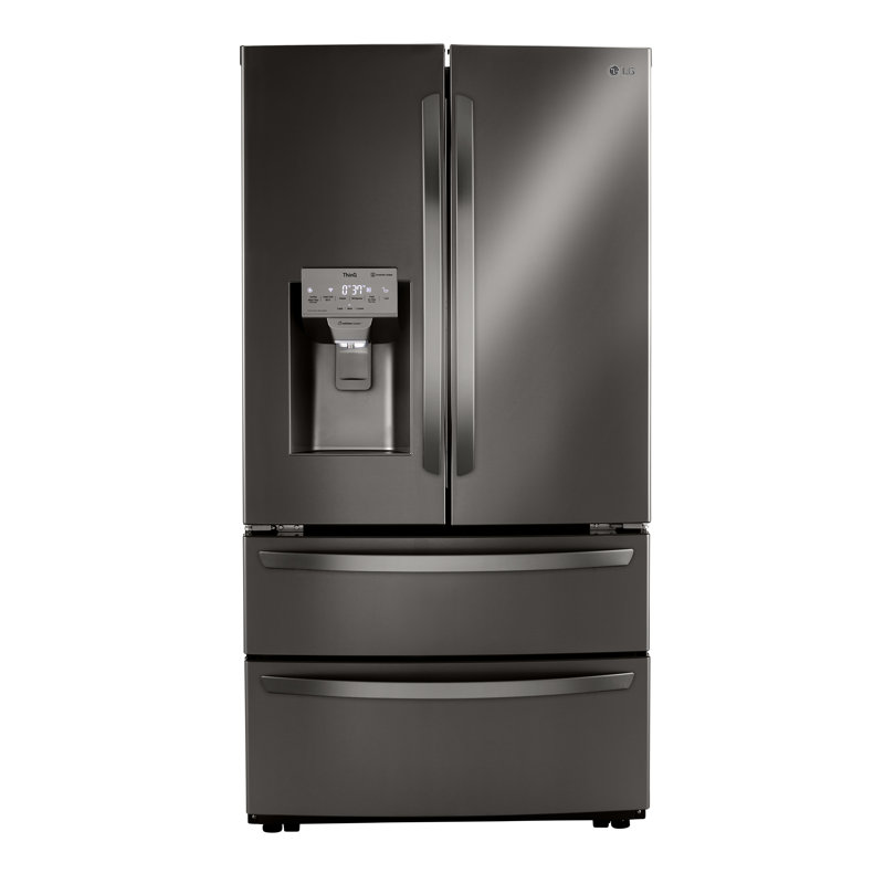 LG 36" French Door Refrigerator 28 cu. ft. Smart Refrigerator, Black Stainless Steel