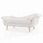 Chaise longue avec accoudoirs à volutes