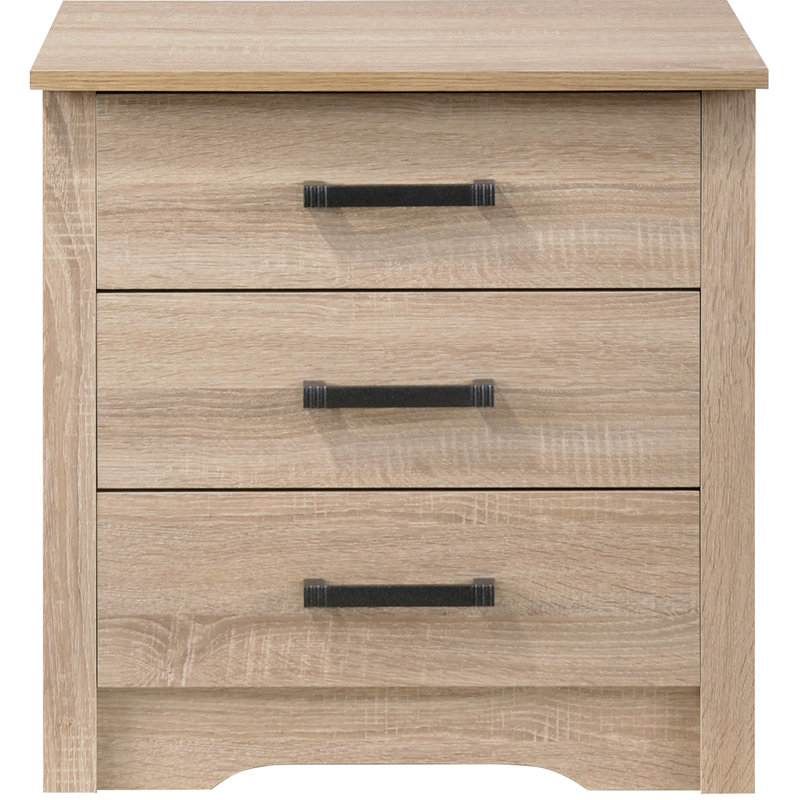 Modern Elegance Wenge Nightstand, Natural
