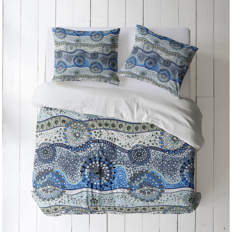 Modern & Contemporary Polyester Duvet Cover, King Duvet Cover + 2 King Shams
