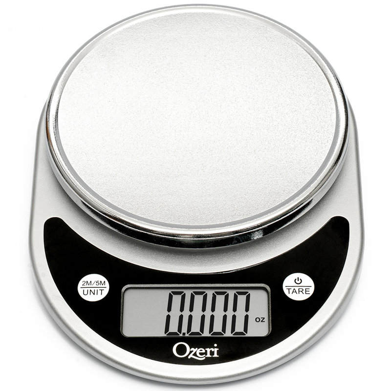 Balance de cuisine numérique multifonctionnelle Ozeri® Pronto® avec variable Graduation Technology®, Noir
