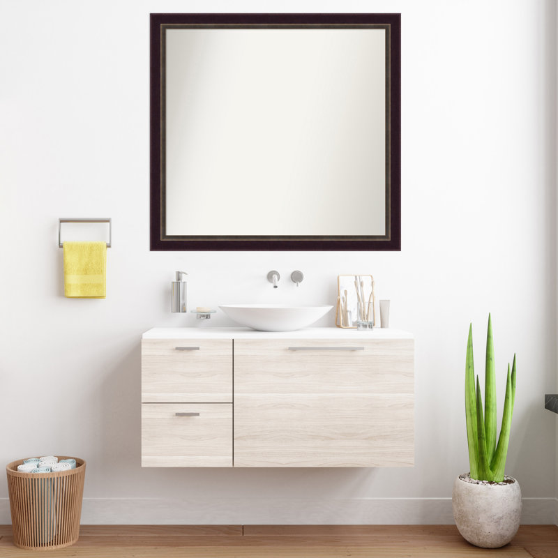 Roree Solid Wood Frame Mirror, 36.25" x 38.25"