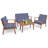 Flaxville 4 - Person Patio Conversation Set with Cushions