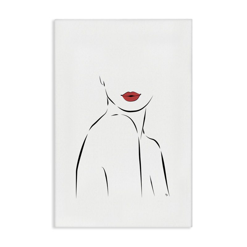 Art féminin sur toile, dessin de Martina Pavlova, H 16 po x l 24 po
