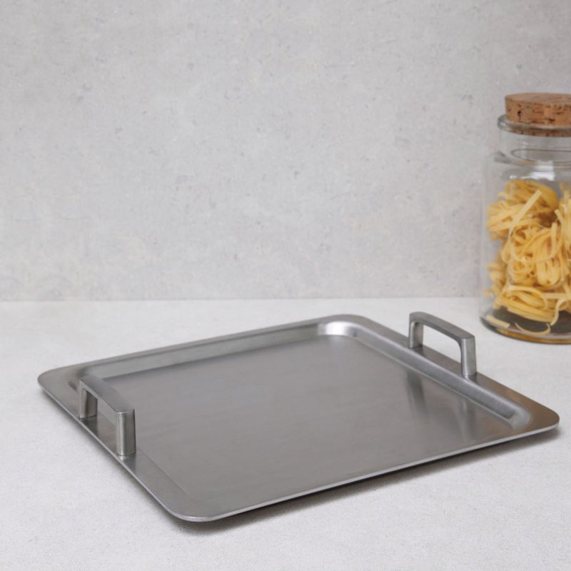 Ron 12.75 in. Stainless Steel Rectangular Griddle
