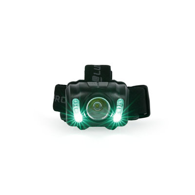 Black Battery Powered Collapsible LED Outdoor Headlamp