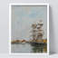 «Watercolor Classic Retro 1800s Ship» sur papier-98299263-98299264