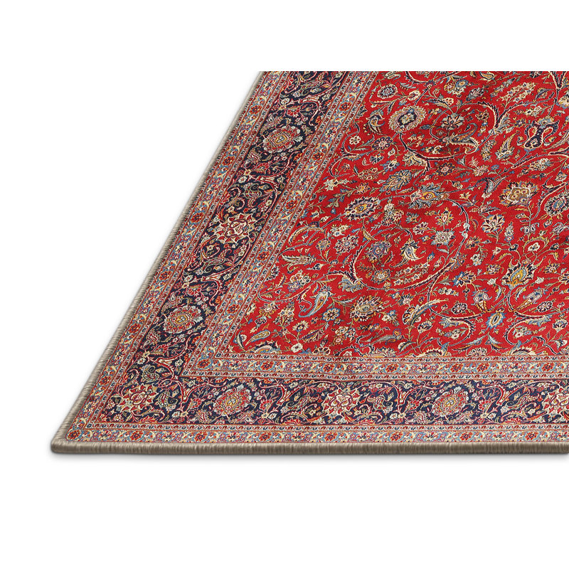 Tapis oriental rouge / brun / gris Ioan, Rectangle 8 pi x 10 pi