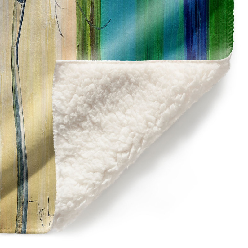 Couverture sherpa en arc arc-en-ciel, l 51 po x L 60 po
