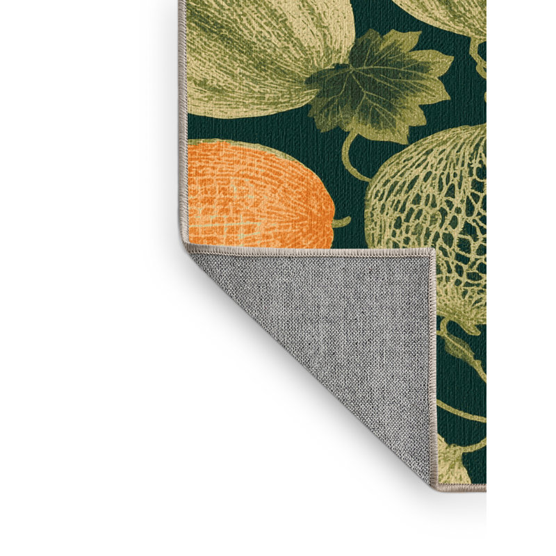  Tapis lavable Charentais Melon, Rond 6 pi