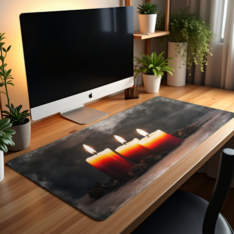 Polyester Desk Pad, 31.5x15.5