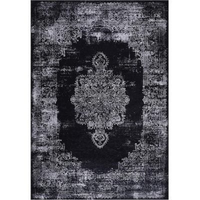 Non Slip Area Rugs Machine Washable Carpet Pad Entryway Rug Low Pile Modern Mat For Bedroom - 1319