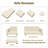 Wauseon 108.7" W Upholstered Sofa with Convertible Chaise-1096530634