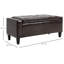 Faux Leather Upholstered Storage Bench-1357973456
