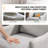 31" W Linen Sloping Handrail Small Bedroom Chairs Mid Century Modern Accent Chair -470367114