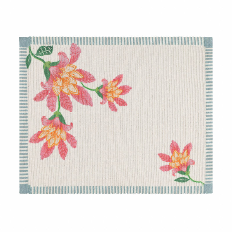 Carreiro Polyester Floral Rectangle Placemat