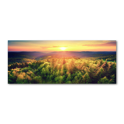Forest Sunset - No Frame Print on Canvas