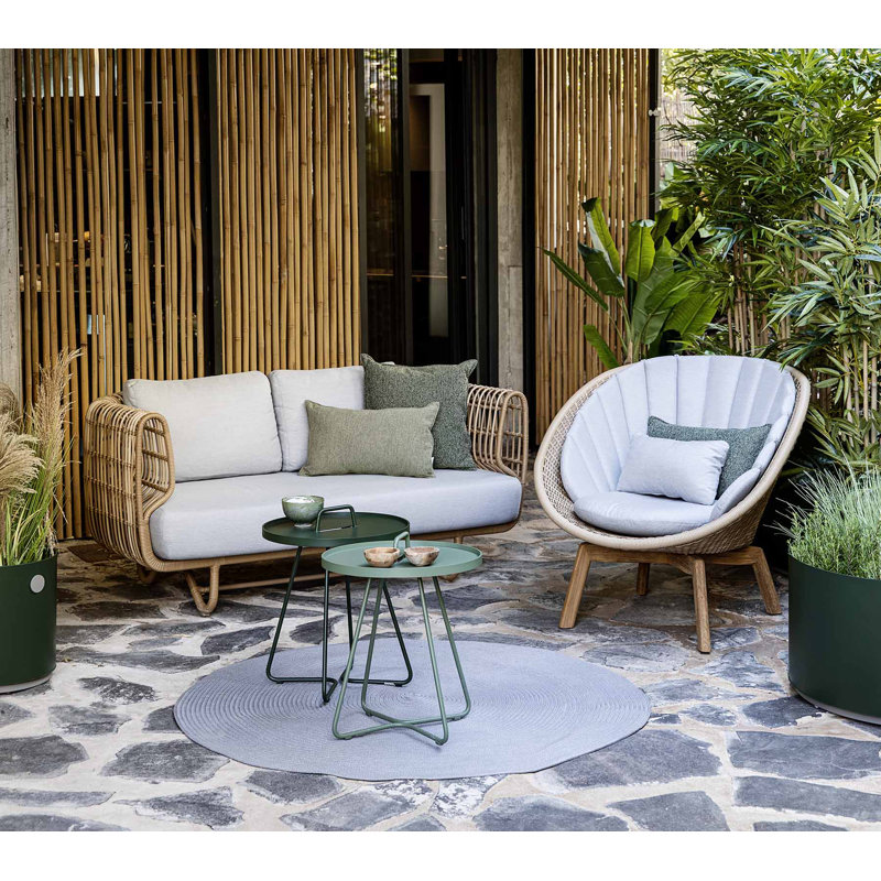 Nest 2-Seater Loveseat Outdoor, Natural, Light Gray