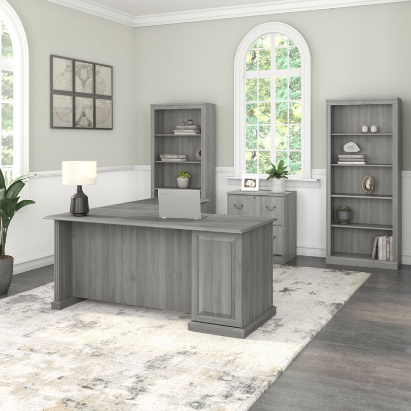 Raker Bookcase, Modern Gray