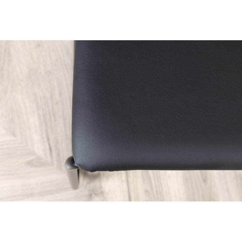 Danyka Upholstered Dining Chair, Black