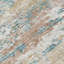 Tapis intérieur / extérieur en polyester tissé à la machine abstrait bleu / brun-87382176