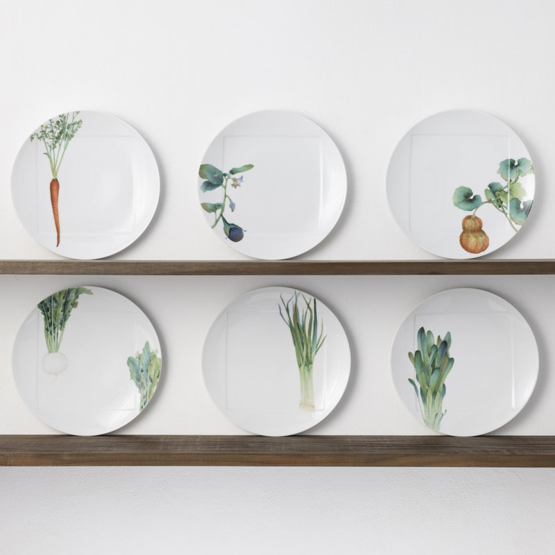 Ensemble de 6 grandes assiettes Noritake Kyoka Shunsai, 10,5 po