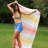 Rainbow Turkish Cotton Beach Towel-69531079